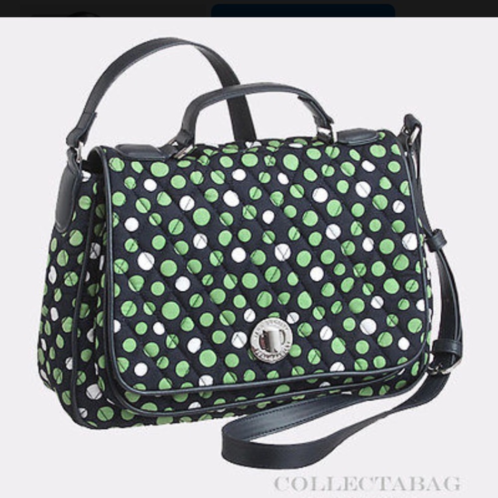Vera Bradley Crossbody Bay Green&Blue - Picture 1 of 8